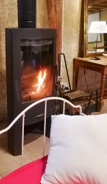 Poêle à bois - la Mavelynière
